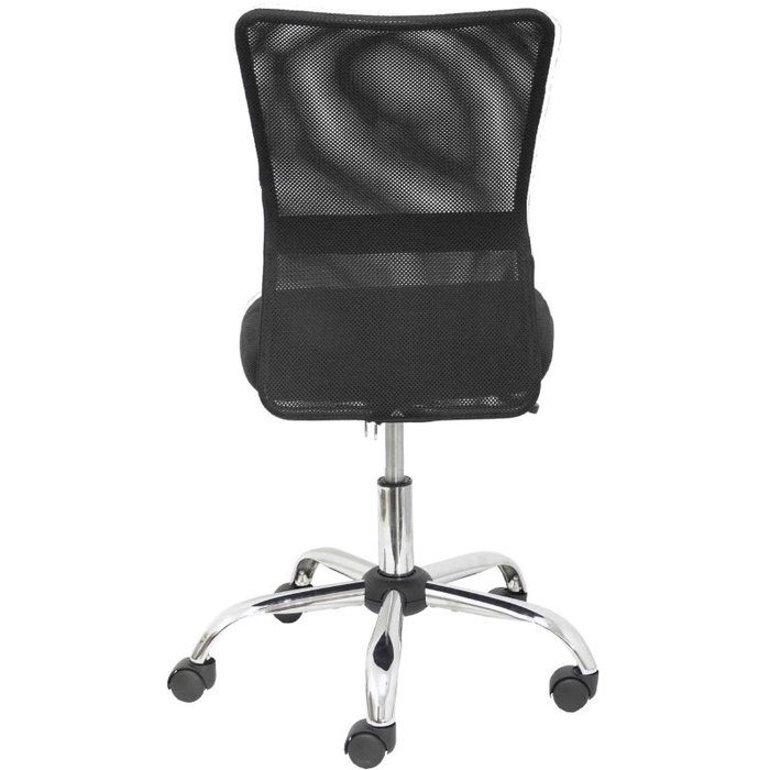 Piqueras y Crespo Silla Esteras Negra con Mecanismo Basculante y Brazos Fijos Piqueras y Crespo Silla Esteras Negra con Mecanismo Basculante y Brazos Fijos